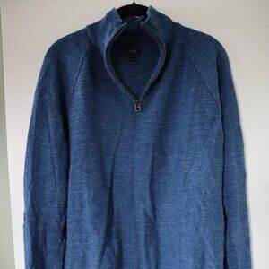 J Crew Men's Cotton Quarter Zip Sweater